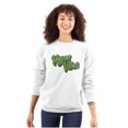 thumbnail image 3 of Vegan Vibes Vegetarian Lifestyle Unisex Plus Fleece Graphic Sweatshirt Brisco Brands 3X, 3 of 5