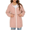 thumbnail image 3 of Sentmoon Ski Jacket Women Waterproof Oversized Long Sleeve Womens Coats Winter Zipper Solid Color Windproof Womens Hoodies Pullover Fall and Winter Delightful for Sports, 3 of 8