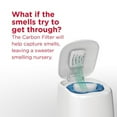 thumbnail image 4 of Diaper Genie Elite Diaper Pail, White, Foot Pedal, Air-Tite® Clamps, Carbon Filter, 4 of 5