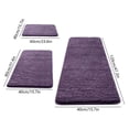 thumbnail image 3 of 3 Piece Bathroom Rug Set, 47 Inch Memory Foam Bath Mat Set, Soft Plush Absorbent Non Slip Floor Mats, Machine Washable Bathroom Rugs for Laundry Room Living Room Bedroom Home, 3 of 6