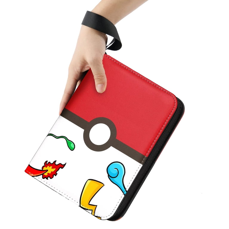 amazon pokemon card holder Trading Binder 9 Pocket,900 Pockets Card Binder for Cards with Zipper,50 Sleeves Card Compatible with Standard Card,Sport Card,Game Card-Gift for Boy and Girl (Yellow, 9-Pockets) : Toys & easy to put in and take out Vaupan 400 Carrying Card Binder