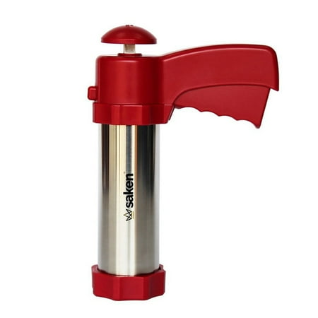 Stainless Steel Cookie Press - Saken Deluxe II Cookie Press Kit, Stainless Steel