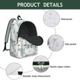 thumbnail image 4 of Sunflower Floral Backpack for Student School College, Large Capacity Bookbag with Laptop Sleeve, Flowers Print Campus Backpack for Everyday Commuting Work Travel, Gift for Teens Adults, 4 of 5