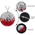 thumbnail image 3 of Car Rear View Mirror Ornament Hanging Lucky Ball Christmas Crystal Pendant Bling Car Accessories for Women Rhinestone Charm Auto Decoration, 3 of 6
