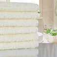 thumbnail image 4 of Hand Towels for Bathroom, Quality Long-staple Cotton Hand Towels Absorbent Soft Cotton Hand Towels for Bathroom, Hand & Face Washcloths 13 x 29 Inches Pack of 6 Cream White, 4 of 9