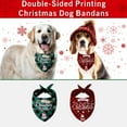 thumbnail image 5 of 2 Pack Christmas Dog Bandanas Double-Sided Plaid Snowman Santa Dog Christmas Bandana for Puppy Costume Christmas Decorations Multiple Sizes Offered Triangle Xmas Pet Scarf Bibs Kerchief Gifts, 5 of 6