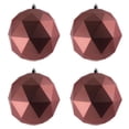 thumbnail image 5 of Vickerman 6" Coral Matte Geometric Ball 4 per bag, 5 of 7