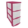 thumbnail image 1 of Cajonera Plastic Trends Florida chica 3 niveles Rosa, 1 of 4