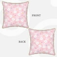 thumbnail image 3 of Haiem Easter Cute Rabbit Print Velvet Soft Solid Decorative Square Throw Pillow Covers Set with Elegant Piping Christmas Cushion Case for Sofa Bedroom Car-20"x20", 3 of 8