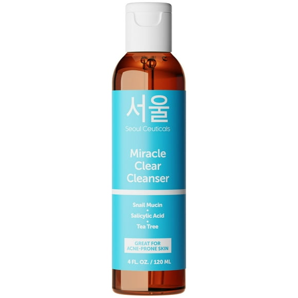 Cleanser SeoulCeuticals, caracol coreano para el acné, con ácido salicílico, 120 ml