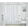 thumbnail image 2 of iDesign Waterproof PEVA Shower Curtain, Constellation, White/Frost, 2 of 6