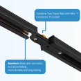 thumbnail image 2 of Hiiglxii 4-Light LED Track Lighting Kit with 3.3FT H Track Lighting Rails & Floating Canopy Connector, GU10 Track Light Kit, Mode, 2 of 9