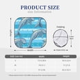 thumbnail image 3 of Haiem Dolphin Car Windshield Sun Shade (2 Pieces) Foldable Windshield Sun Shade Car Accessories for Truck SUV Pickup-Small, 3 of 7