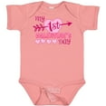 thumbnail image 3 of Inktastic My First Valentine's Day with Pink Heart and Arrow Boys or Girls Baby Bodysuit, 3 of 5