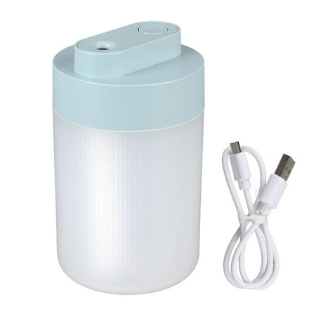 

price crash Portable Humidifier 200mL Two Levels Humidity Adjustment USB Small Humidifier with Night Light for Car Home Blue