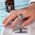 thumbnail image 3 of GKNET 10pcs Bird Skull Gothic Plague Doctor Raven Crow Ring Adjustable ​, 3 of 4