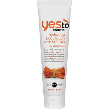 Yes To Carrots Hydrating Body Lotion With SPF 30, 4.2 oz