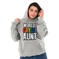 thumbnail image 3 of Worlds Gayest Aunt LGBTQ Family Pride Hoodie Sweatshirt Women Brisco Brands S, 3 of 6