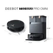 ECOVACS DEEBOT T50 MAX PRO Omni Robot Vacuum and Mop, 18,500Pa Suction, BLAST Airflow Tech, 18mm Auto-Lift