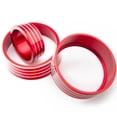 thumbnail image 5 of Xotic Tech 3pcs Aluminum Air Condition Switch Knob Volume Knob Trim Ring for Honda Fit Jazz 2014-2017 Red, 5 of 6