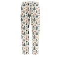 thumbnail image 3 of Hearthz Christmas Pajamas Pants Men Drawstring Elastic Waist Christmas tree Print Men’s Sleep Pants Wide Leg Xmas Winter Pajamas Pants for Men, 3 of 4