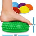 thumbnail image 2 of 6pcs Semi-circle Yoga Aid Ball (Durian Ball - Yellow + Red + Purple + blue + Green + Orange + Pump), 2 of 5