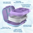 thumbnail image 5 of Bentgo Chill Kids Leak-Proof Lunch Box - 4-Compartment Bento Box with Built-In Ice Pack, 3.3 Cup Capacity, PFAS & BPA-Free, Microwave & Dishwasher Safe, Ideal Size for Ages 3 to 7 (Vivid Orchid), 5 of 9