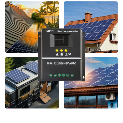 CAMOTUSE 4000W 100A MPPT Solar Controller 12V 24V 36V 48V USB Battery Regulator
