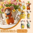 thumbnail image 3 of Mice Needle Felting Starter Kit, Felt Hanging Wool Easter Mouse Figurine, Wool Felt Mouse Craft Kit for Easter Basket Filler Spring Home Kitchen Room Window Party, 3 of 7