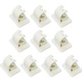 thumbnail image 1 of Set Of 8 Hooks Self Adhesive Curtain Rod Holder, No Drilling Drapery Hook Holders, Fixing Rod Holder, For Towels, Curtains, Coats, 1 of 4