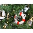 thumbnail image 2 of Handcrafted Model Ships K-300-XMASS Chrome Ship Wheel Compass Christmas Tree Ornament, 2 of 2
