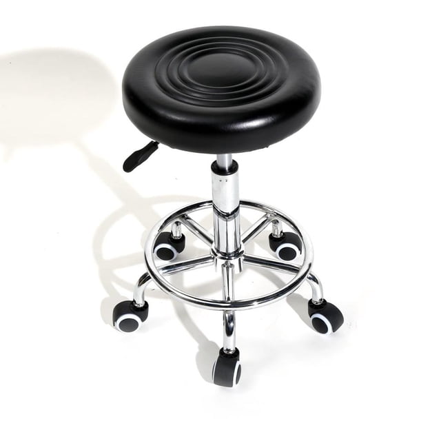 Taburete Giratorio Ergonómico para Salón de Masajes Asiento de Spa Negro Zimtown taburete de barbería