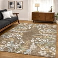 thumbnail image 6 of Addison Rugs Mayfield Premium Machine Washable Transitional Floral Chocolate Rectangle Rug, 10' x 14', 6 of 6