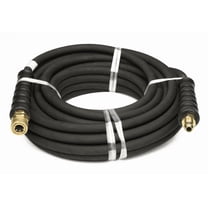 Schieffer 4000 PSI Black 3/8" x 50 FT 1 Layers of High Tensile Wire Braided Rubber Wrapped Pressure Washer Hose with Couplers