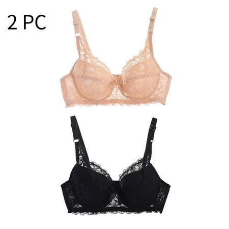 Atogsazn 2PC Lace Bralettes for Women Corset Bustier Top with Underwired V Neck Camisole Lingerie Adjustable Strap Crop Top Khaki XXXXL on Clearance