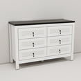 thumbnail image 5 of Twin Fins Modern 48-Inch White 6-Drawer Accent Sideboard Cabinet, 5 of 8