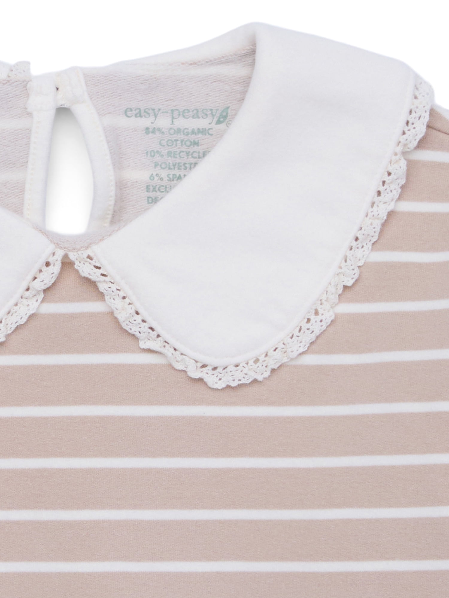 easy-peasy Toddler Girl Peterpan Collar Sweatshirt, Sizes 18M-5T