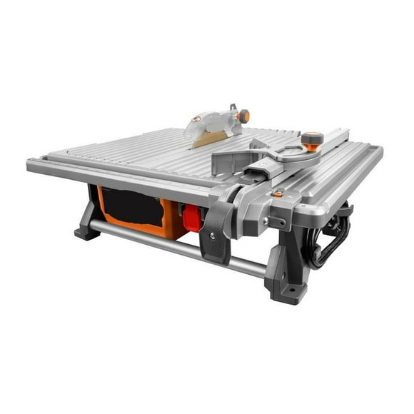 7in Table Top Wet Tile Saw Diamond Blade AntiSplash System Detachable Table Support Rugged
