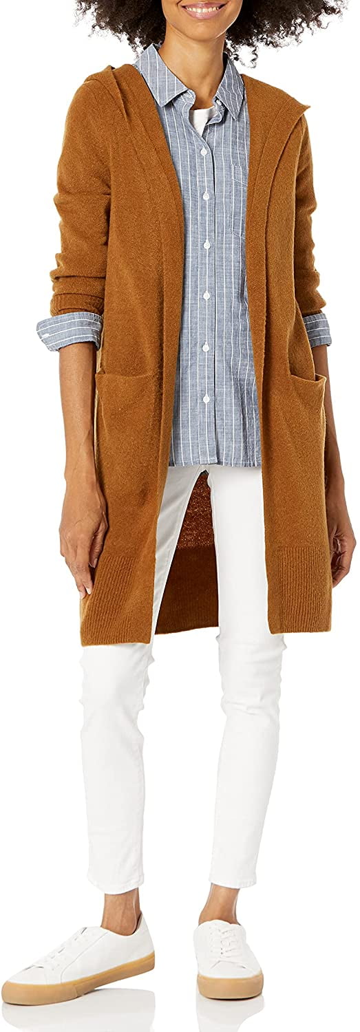 hooded longline sweater