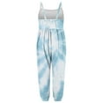 thumbnail image 5 of 5-6 Years Toddler Girl Clothes Baby Strap Sleeveless One Piece Halter Romper Casual Summer Jumpsuit Blue A, 5 of 5