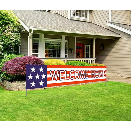 Welcome Home Banner Deployment Returning Back Military Army Large Party Decorations Canada - Welcome Home Military Party Decorations