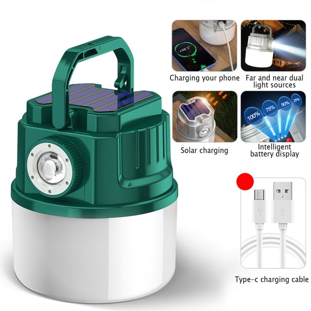Oliegs Heated Blanket 1 PCS Camping Light Solar Flashlight Mobile Phone Charging USB Rechargeable LED Camping Light Foldable Portable Suitable For Emergency Power Outage Storm Chocolate
