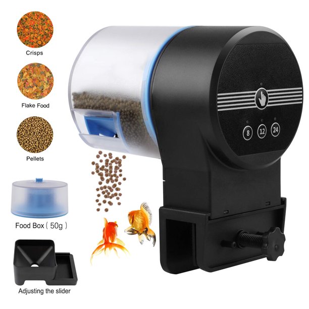 Auto Fish Feeder, MoistureProof Electric Automatic Fish Feeder, High