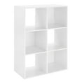 thumbnail image 3 of Whitmor 3 Shelf Cube Bookcase Organizer - 6 Section - White - Adult Use, 3 of 7