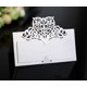 thumbnail image 2 of Tarjetas de lugar de boda de encaje, decoración de recepción de nombre de mesa personalizada, cartulina con patrón de encaje dorado para boda, 50 Uds., 2 of 5