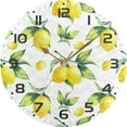 thumbnail image 5 of SKYSONIC Lemon Wall Clock 10 Inch Silent Non Ticking Round Clock Oil Painting Clock Easy to Read Clock for Living Room Bedroom Bathroom Home Decor, 5 of 7