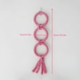 thumbnail image 2 of Parrot Swing Cotton Rope Round Decorative Bird Circle Swing Parrot Ring Perch, 2 of 6
