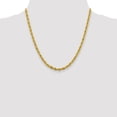 thumbnail image 5 of Auriga Fine Jewelry 14K Yellow Gold 4.25mm Rope Chain Necklace 20inch for Women, 5 of 6