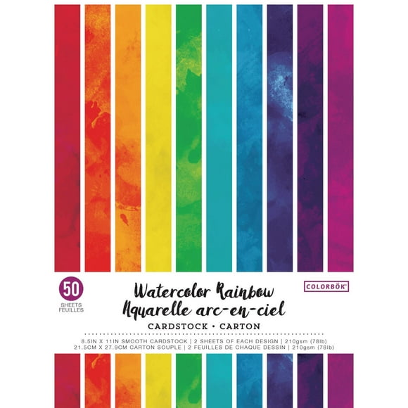 Carton Aquarelle Arc-en-Ciel de Colorbok