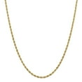 thumbnail image 6 of 14K Yellow Gold 14ky 3.0mm Semi-Solid Rope Chain 18 Inch, 6 of 6